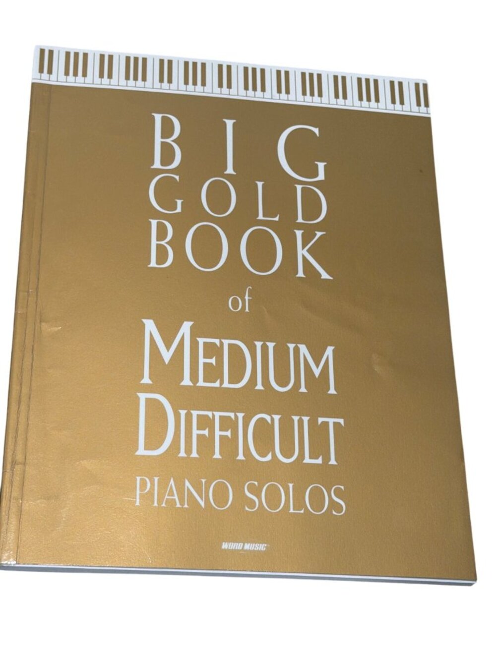 Big Gold Book Of Medium Difficult Piano Solos By Word Music 2000 Edition